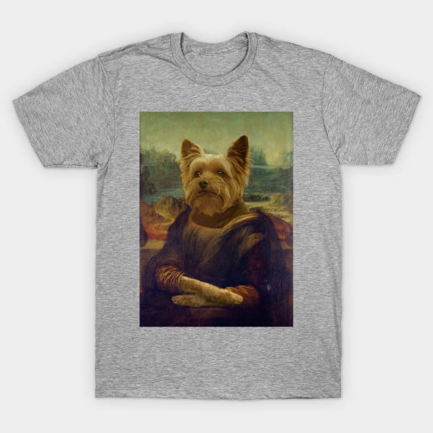 Mona Lisa Yorkshire - Gioconda Yorkshire - Pet Gift T-Shirt by luigitarini